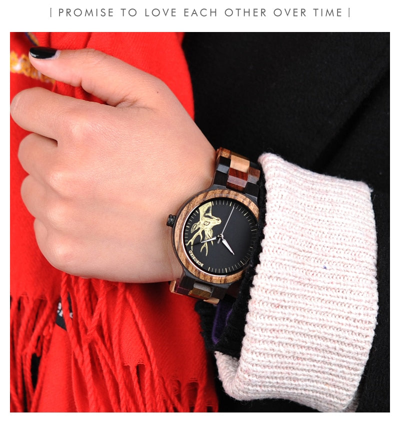 Wooden Couple Watch
