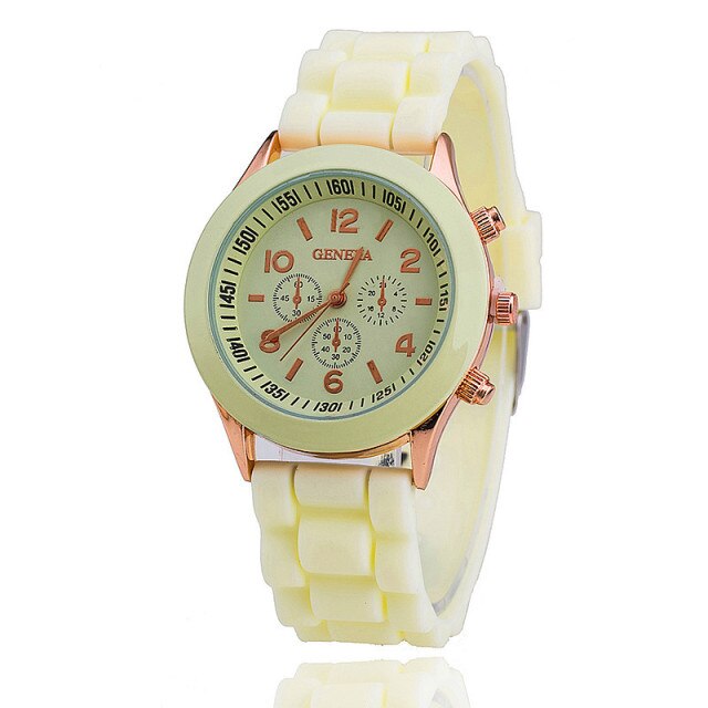 Quartz Watch Men ad Casual Silicone Women Watches