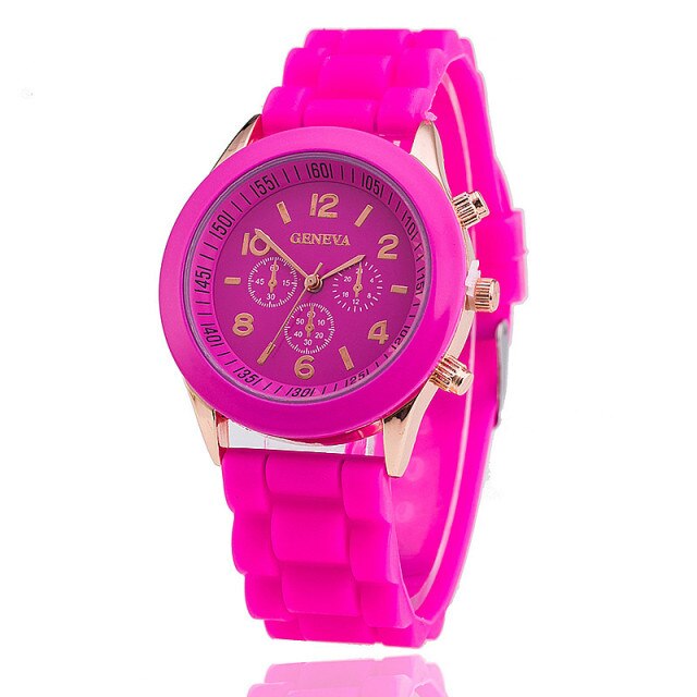 Quartz Watch Men ad Casual Silicone Women Watches