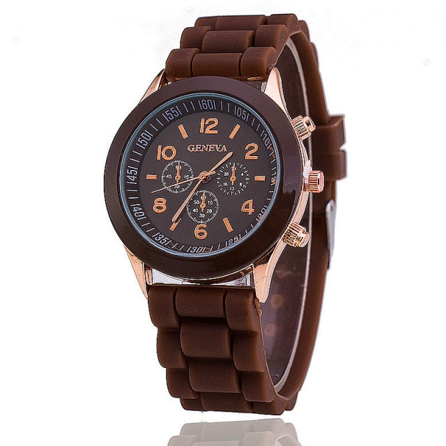 Quartz Watch Men ad Casual Silicone Women Watches