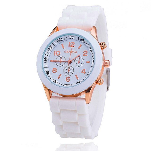 Quartz Watch Men ad Casual Silicone Women Watches