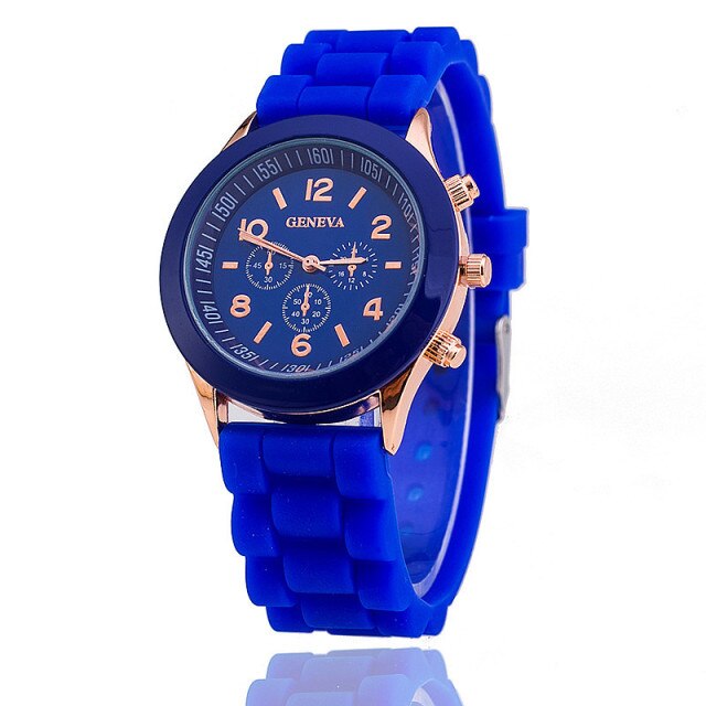 Quartz Watch Men ad Casual Silicone Women Watches