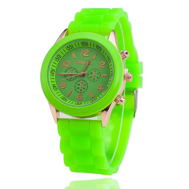 Quartz Watch Men ad Casual Silicone Women Watches