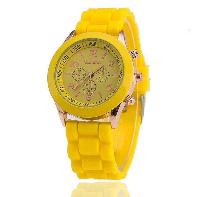 Quartz Watch Men ad Casual Silicone Women Watches
