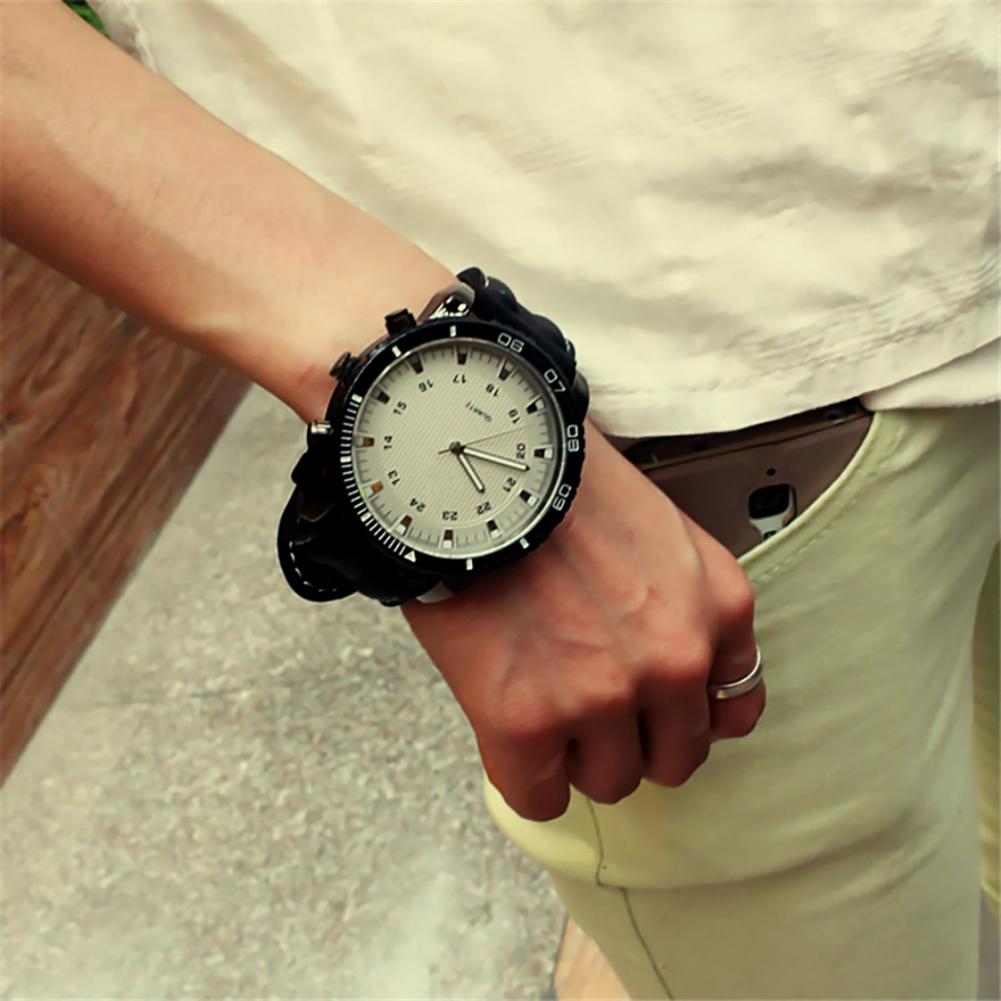 Faux Leather Band Quartz Wrist Watch Couple Dating Gift