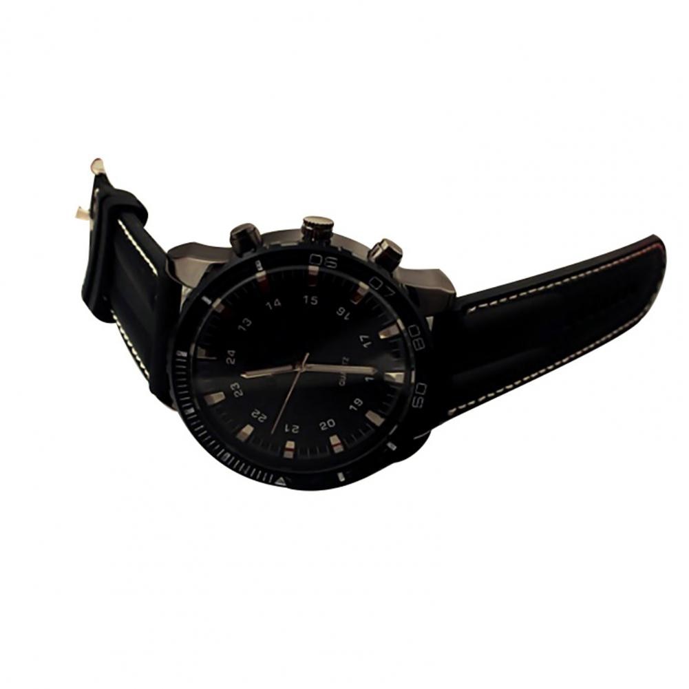 Faux Leather Band Quartz Wrist Watch Couple Dating Gift