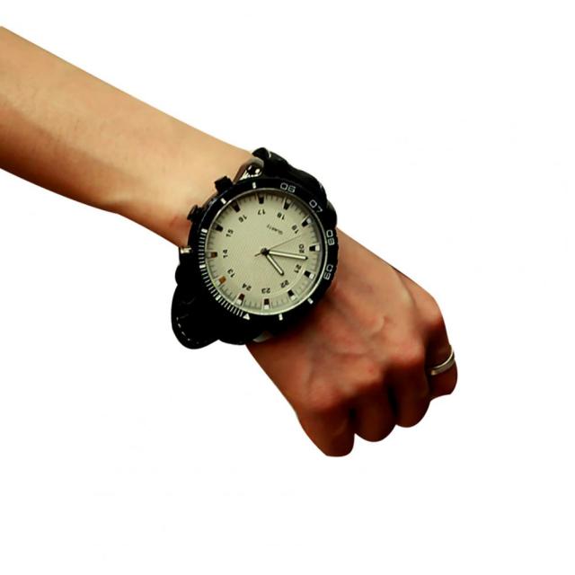 Faux Leather Band Quartz Wrist Watch Couple Dating Gift