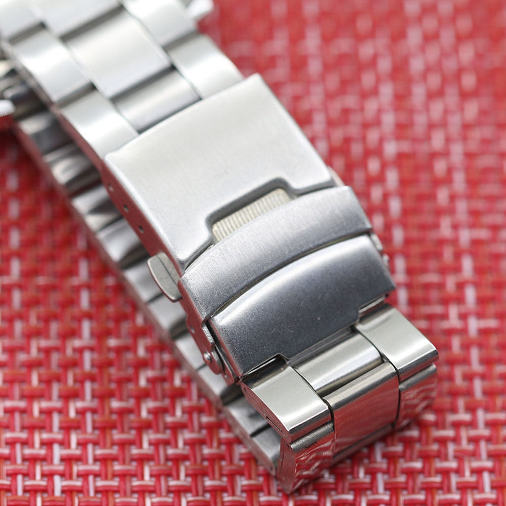 Hollow Skeleton Dial Automatic Mechanical Stainless Steel Band Wrist Watch