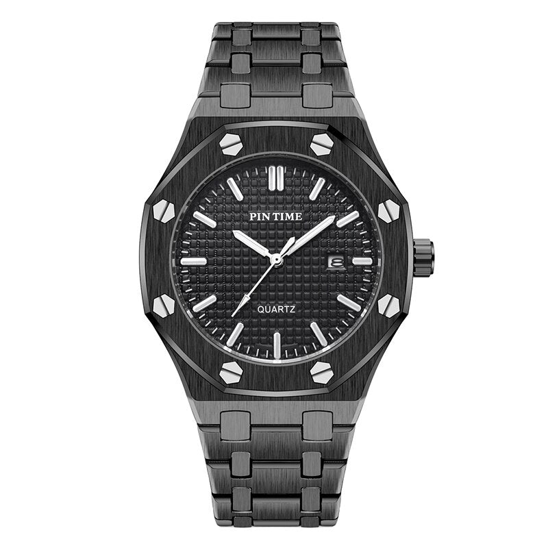 Full Steel Business Mens Watches Men Military Wristwatch
