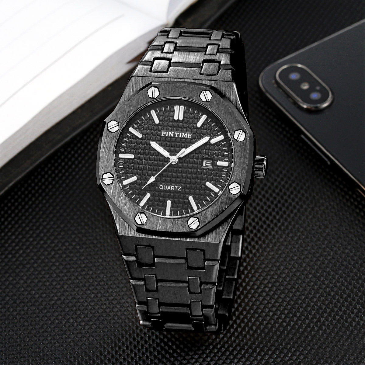 Full Steel Business Mens Watches Men Military Wristwatch