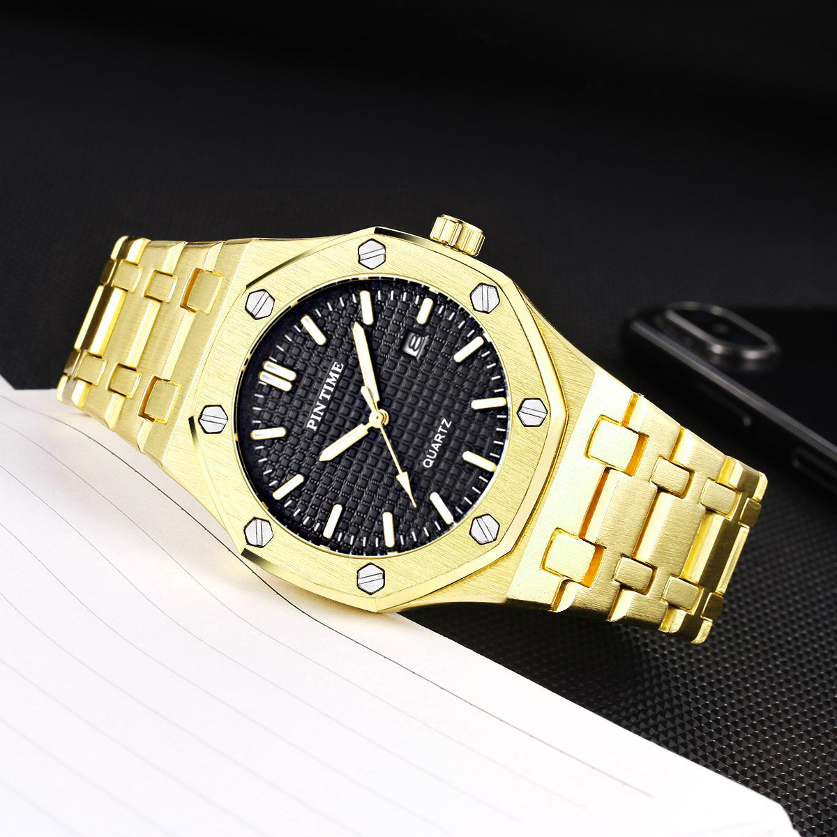 Full Steel Business Mens Watches Men Military Wristwatch