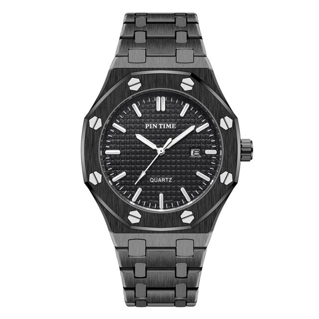 Full Steel Business Mens Watches Men Military Wristwatch