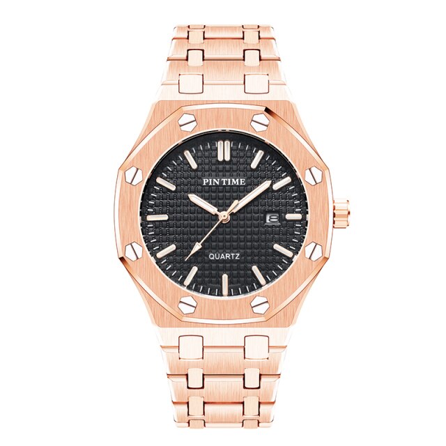Full Steel Business Mens Watches Men Military Wristwatch
