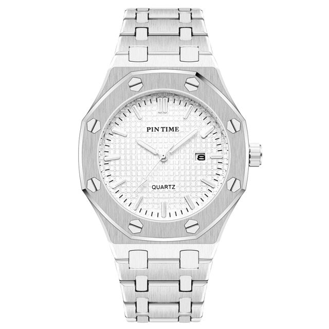 Full Steel Business Mens Watches Men Military Wristwatch