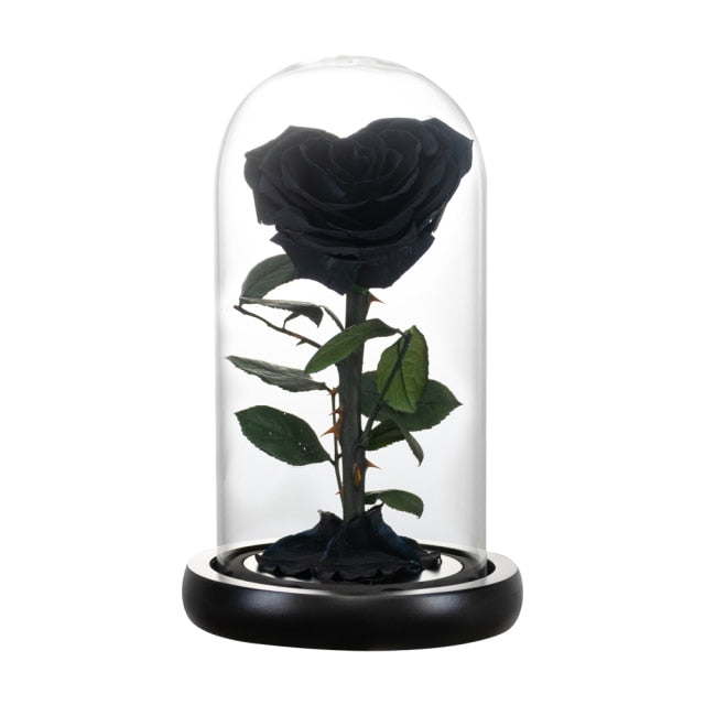 Heart Shaped Preserved Rose Wedding Forever Flowers Valentines Gifts