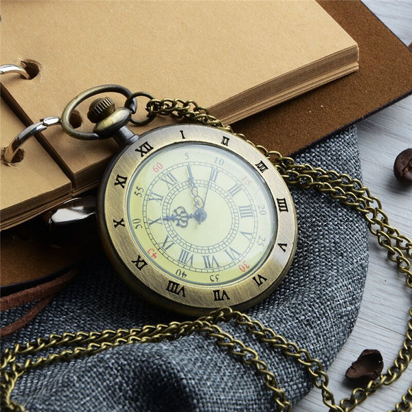 Reloj de bolsillo vintage único para hombre y mujer
