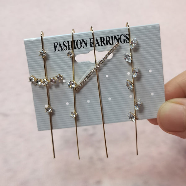 Ear Needle Wrap Crawler Hook Earrings for Women