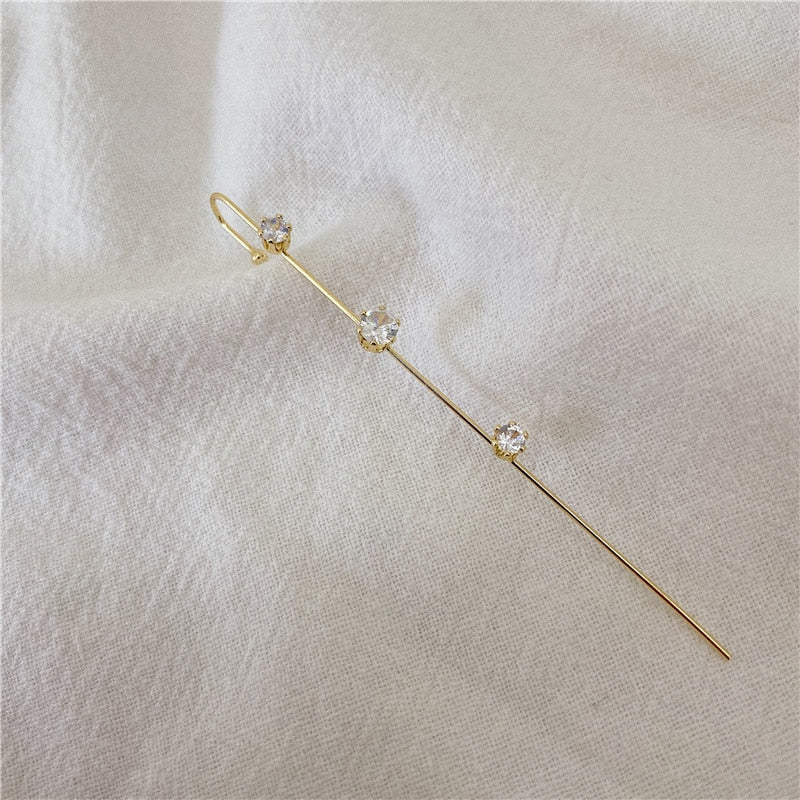 Ear Needle Wrap Crawler Hook Earrings for Women