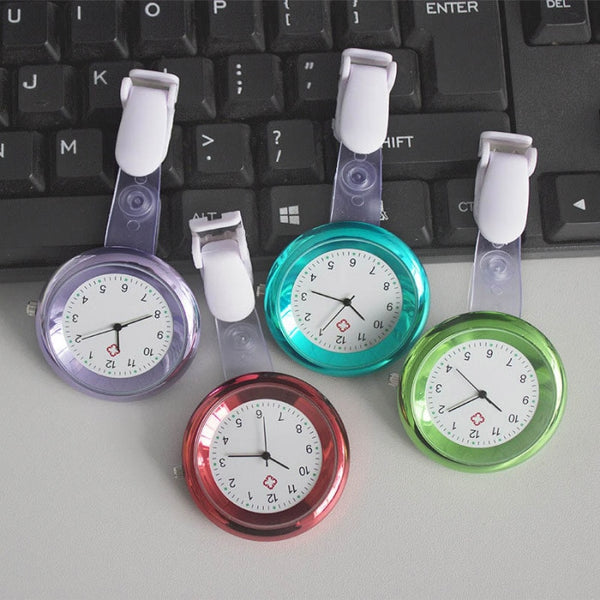 Nuevo reloj de enfermera con broche de silicona y clip