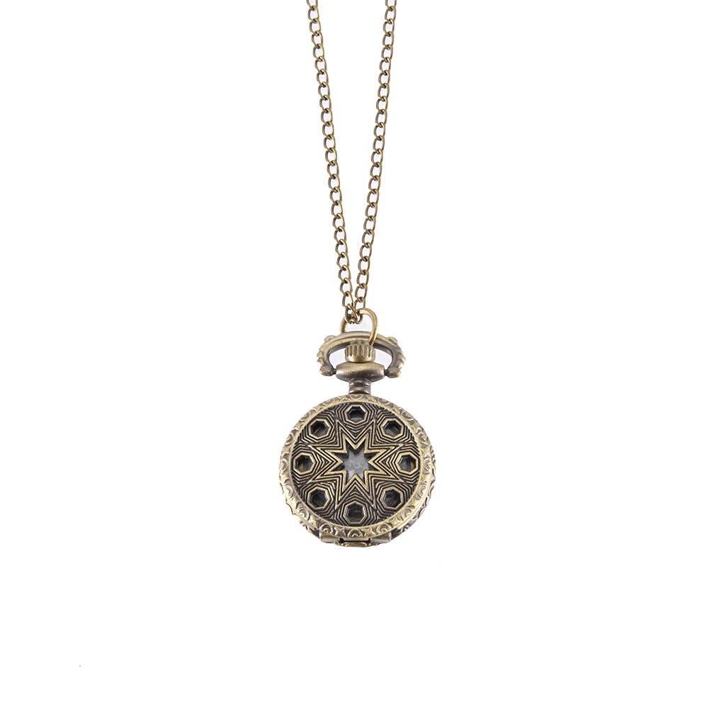 Vintage Fashion Pocket Watch Bronze Color Quartz Watch