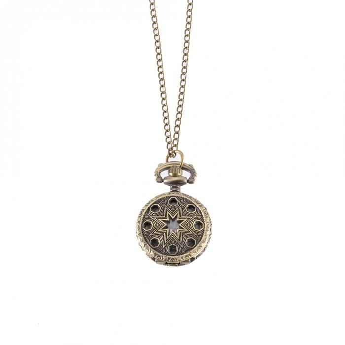 Vintage Fashion Pocket Watch Bronze Color Quartz Watch