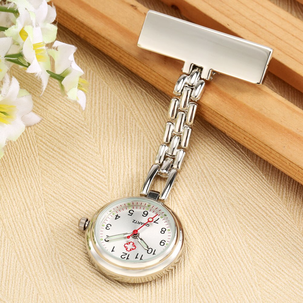 Fashion T-type Nurse Watch Alloy Luminous Digital Dial  Quartz Watch
