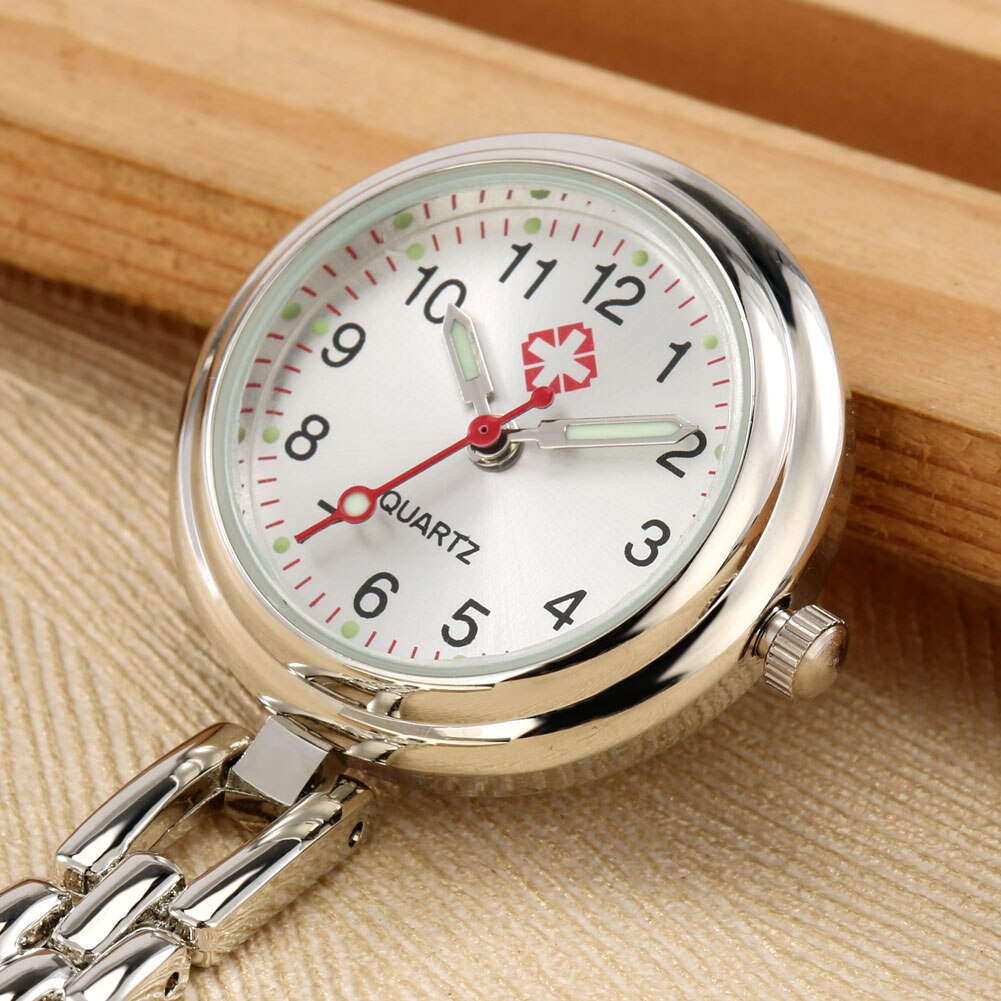 Fashion T-type Nurse Watch Alloy Luminous Digital Dial  Quartz Watch