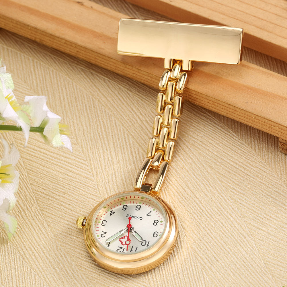Fashion T-type Nurse Watch Alloy Luminous Digital Dial  Quartz Watch