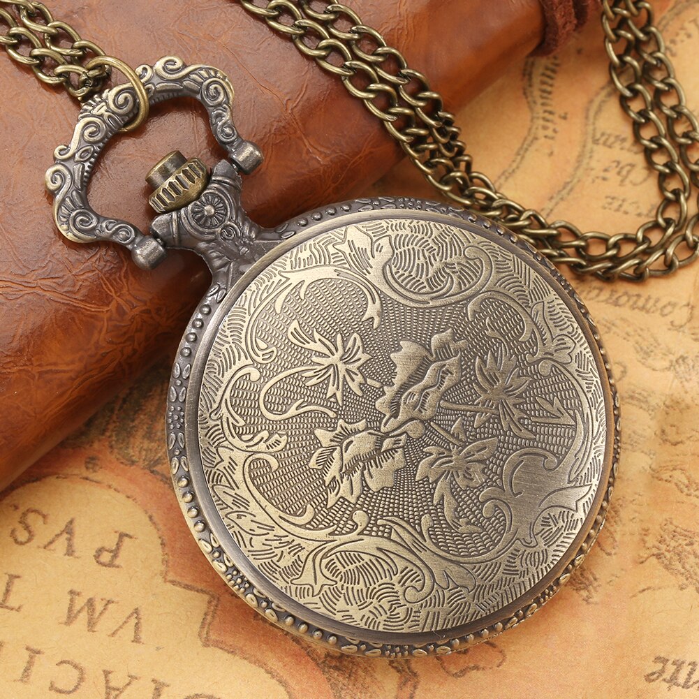 Bronze World War II Aircraft Quartz Pocket Watch