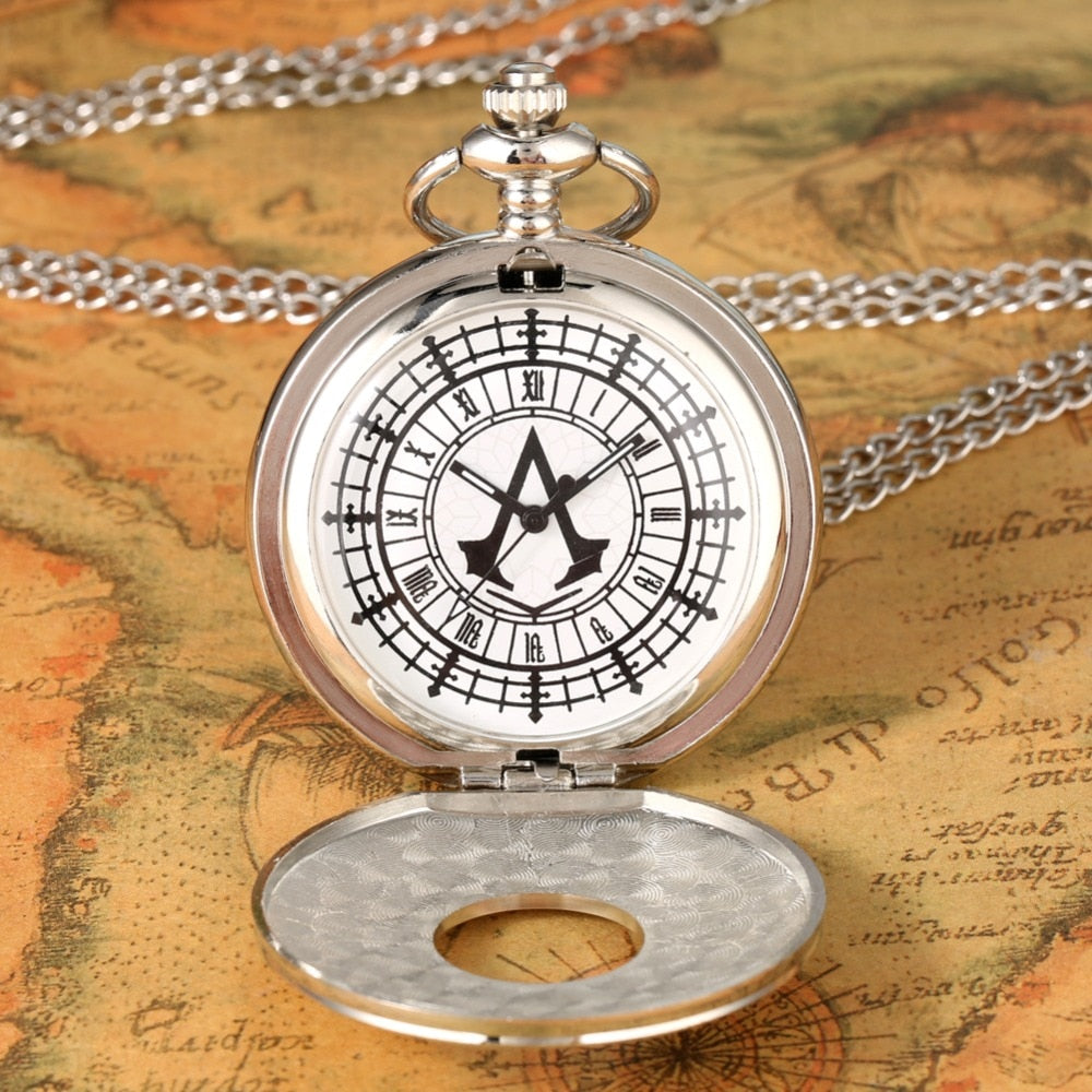 Antique Vintage Bronze Steampunk Quartz Pocket Watch