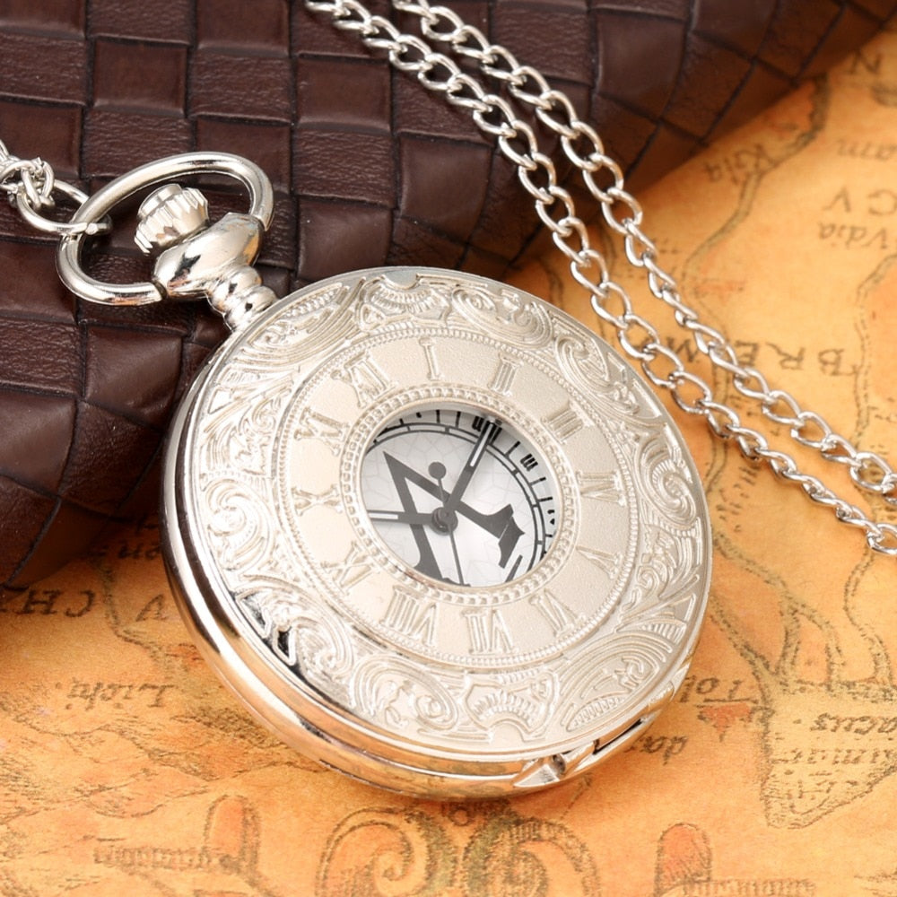 Antique Vintage Bronze Steampunk Quartz Pocket Watch