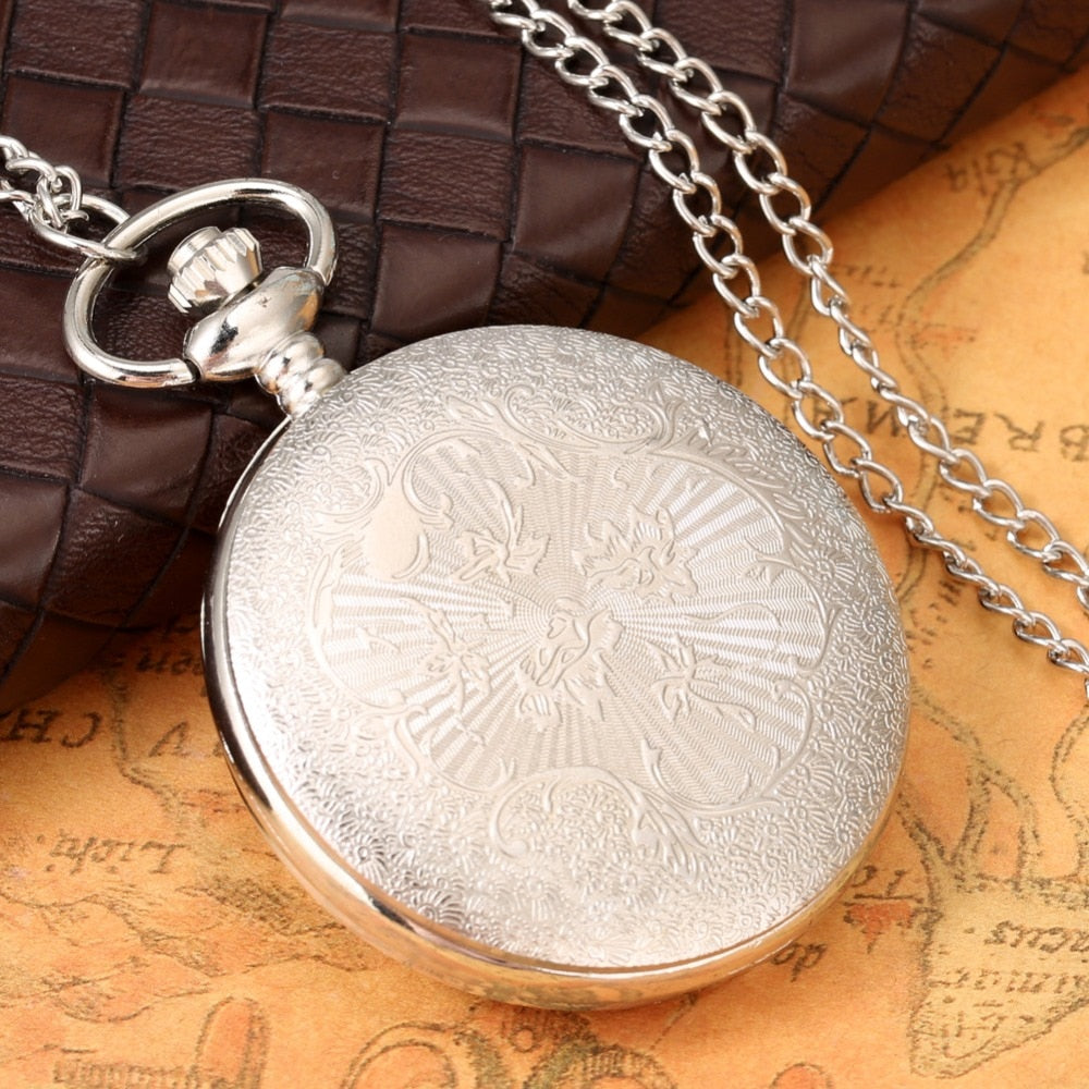 Antique Vintage Bronze Steampunk Quartz Pocket Watch