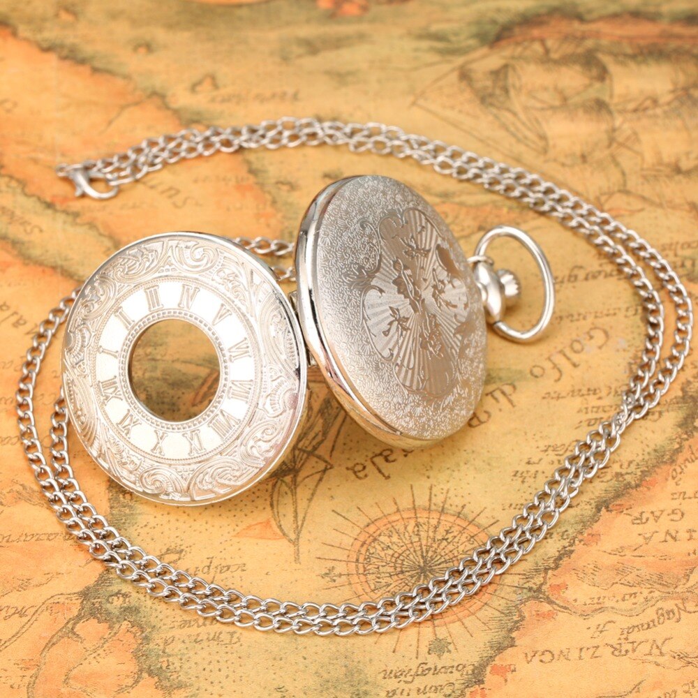Antique Vintage Bronze Steampunk Quartz Pocket Watch
