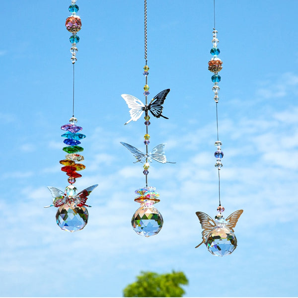 3pcs Crystal Ball Prism Suncatcher