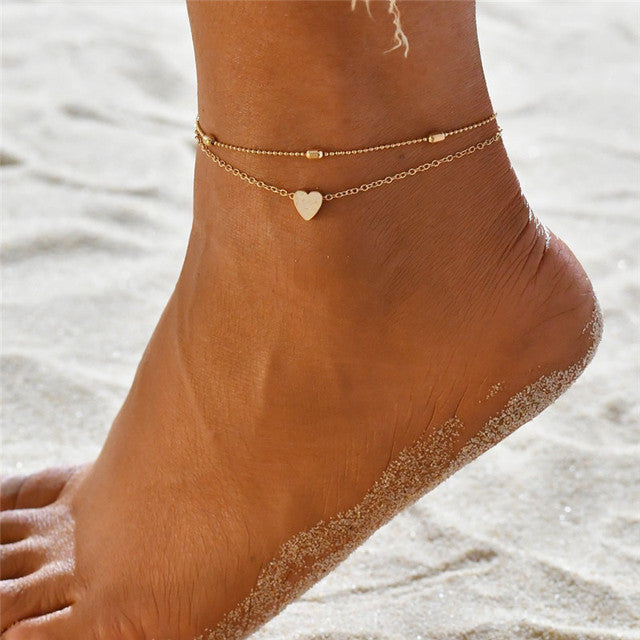 Boho Style Anklets For Women Girl Trendy Natural Shell Beads Ankle Bracelet