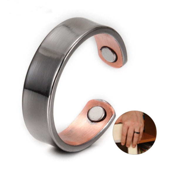 Anillo magnético de salud abierto con personalidad y moda