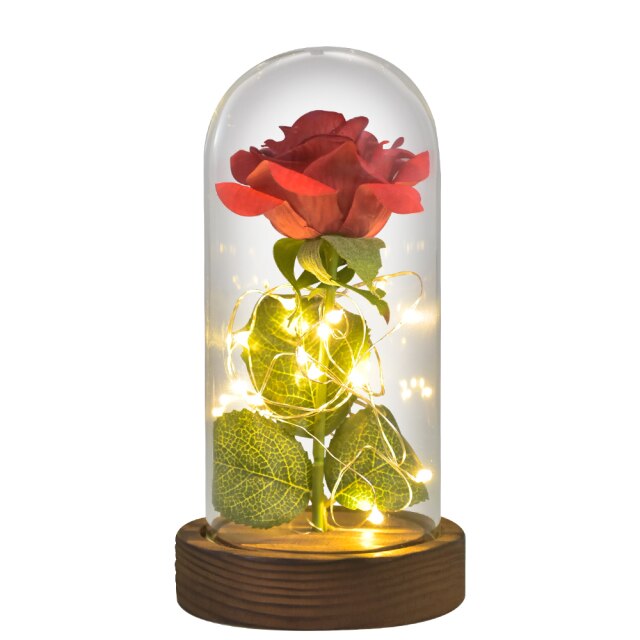 Galaxy Rose Forever Preserved Eternal Roses Flowers In Glass For Christmas Valentine Gifts