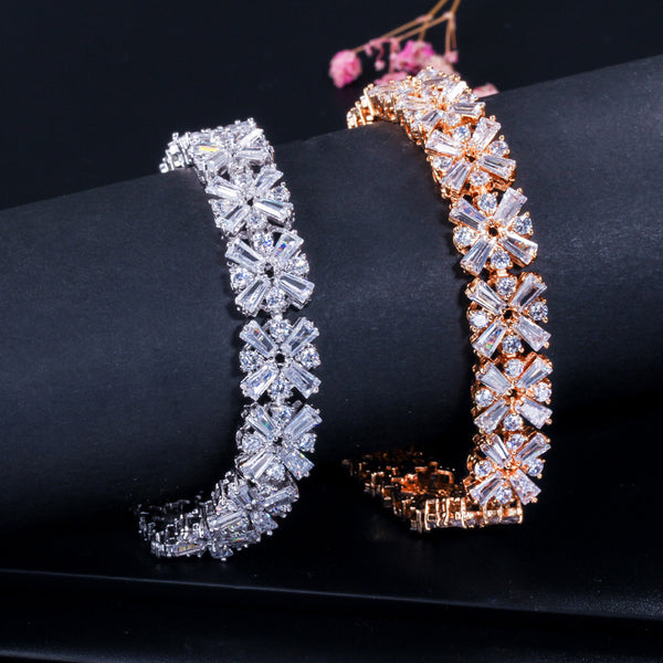 Luxury Gold Color Women Wedding Party Bracelet Gift