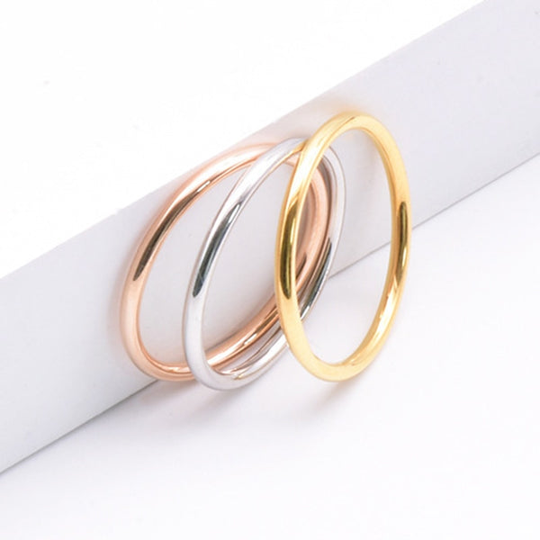 316 Stainless Steel Small Thin Rings For Women