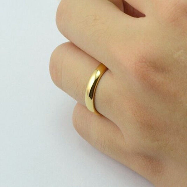 Fashion Luxury Golden Engagement Wedding Ring