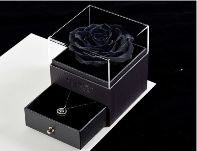 Valentines Day Gift Jewelry Box Rose Flower Box