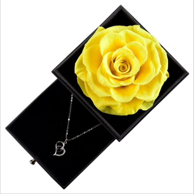 Valentines Day Gift Jewelry Box Rose Flower Box