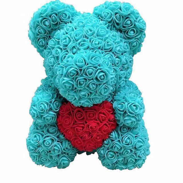 Teddy Rose Bear Artificial Flowers Rose Bear Rabbit Heart Birthday Valentines Day Gift