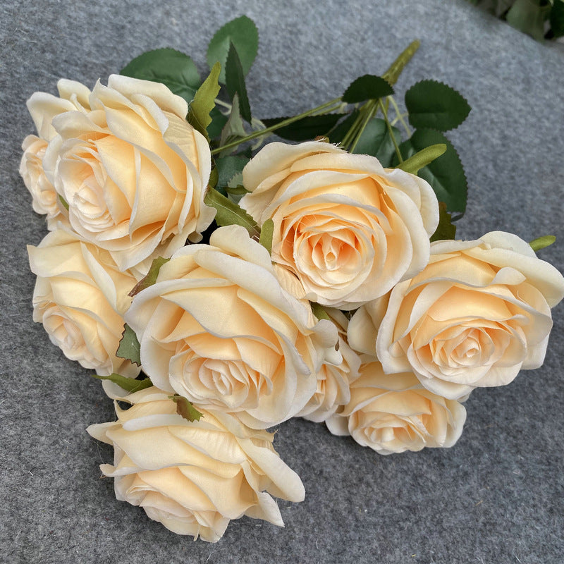 Artificial Roses Flower Bouquets Wedding Garden Decoration