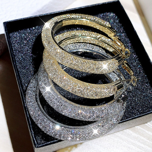 Korea Women Temperament Trendy Round Earrings