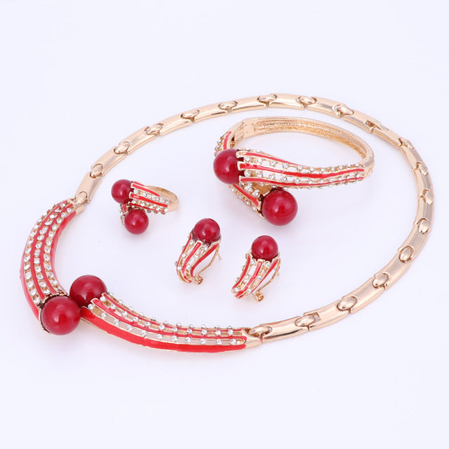 Gold Color Jewelry Sets Women