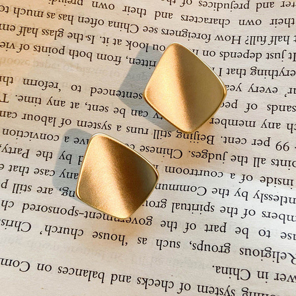 Korean Style Geometric metal Clip on Earrings Non Pierced  Ear Clips