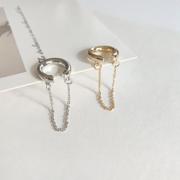 Pendientes con forma de C y personalidad, estilo hip hop, sencillos y a la moda.