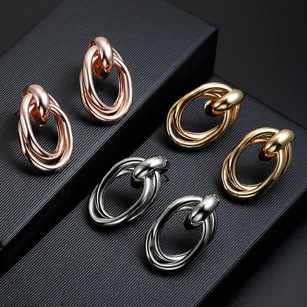 Pendientes maxi geométricos punk vintage