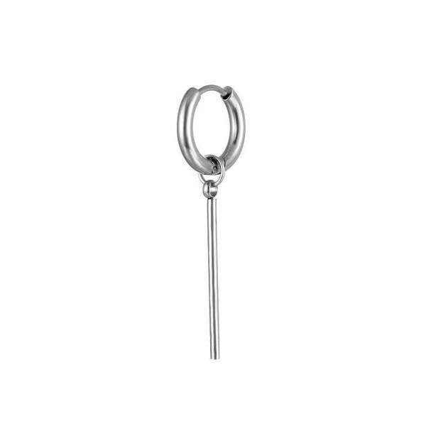 Pendientes de borla de acero inoxidable para mujer